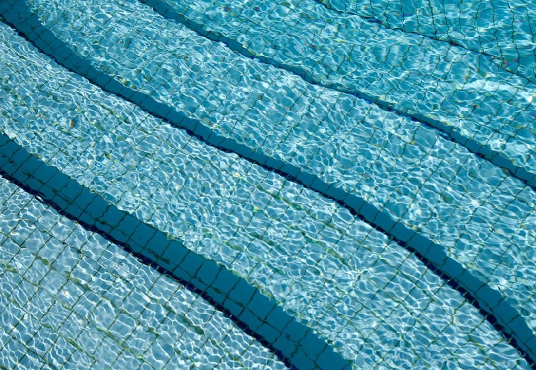 Sparkling clean swimming pool